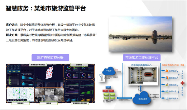 智慧政务某地市旅游监管平台